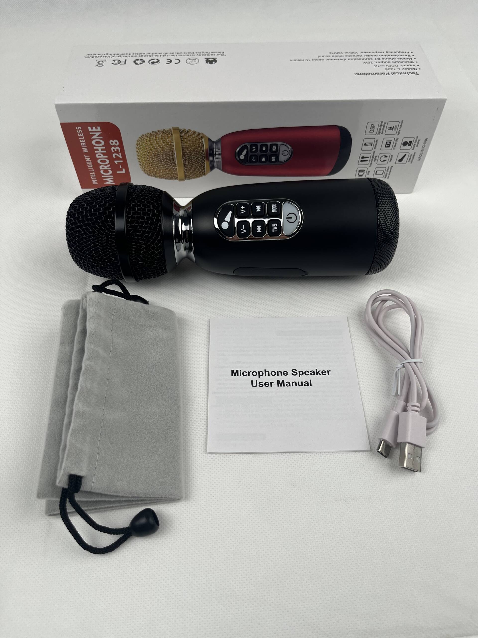 YOFITS L-1238 20w Small Mini Hand Blutooths Wireless Karoke Singing Microphone for Mobile Phone - Image 6