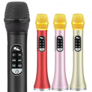 YOFITS YF82  Mini Outdoor Live Streaming Mic Microphone and Accessories KTV Microphone With Earphones Output
