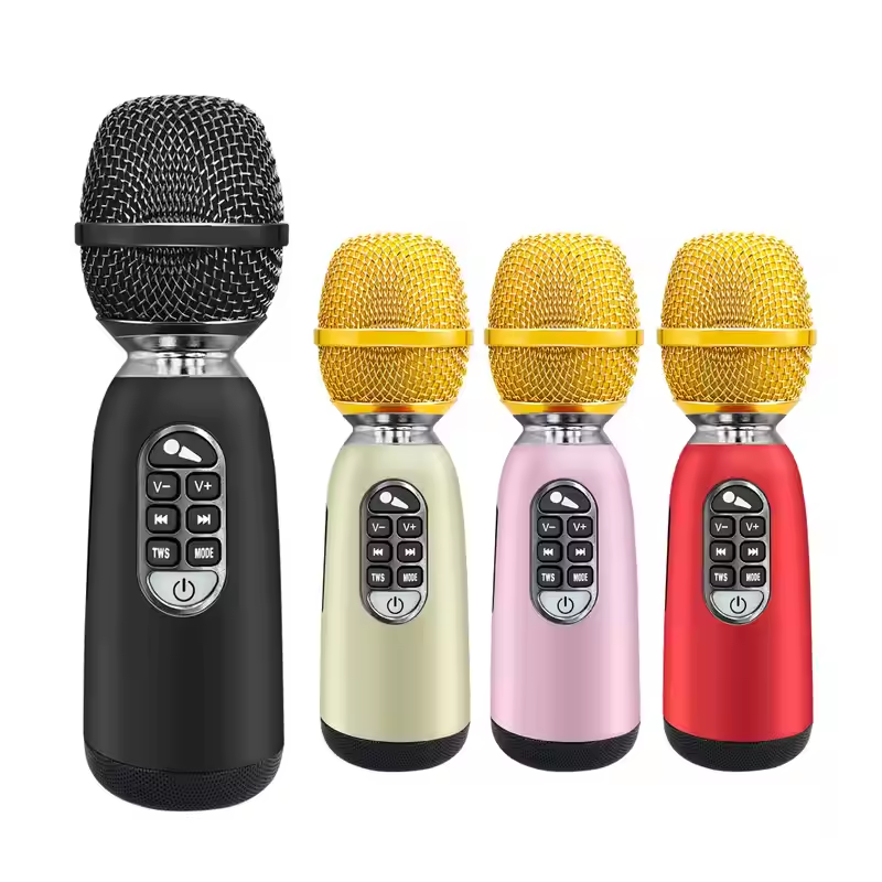 YOFITS L-1238 20w Small Mini Hand Blutooths Wireless Karoke Singing Microphone for Mobile Phone