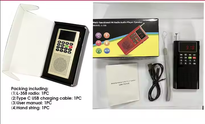 YOFITS L-358 Digital Pocket Portable Mini Fm Radio With Voice Recording Function - Image 6