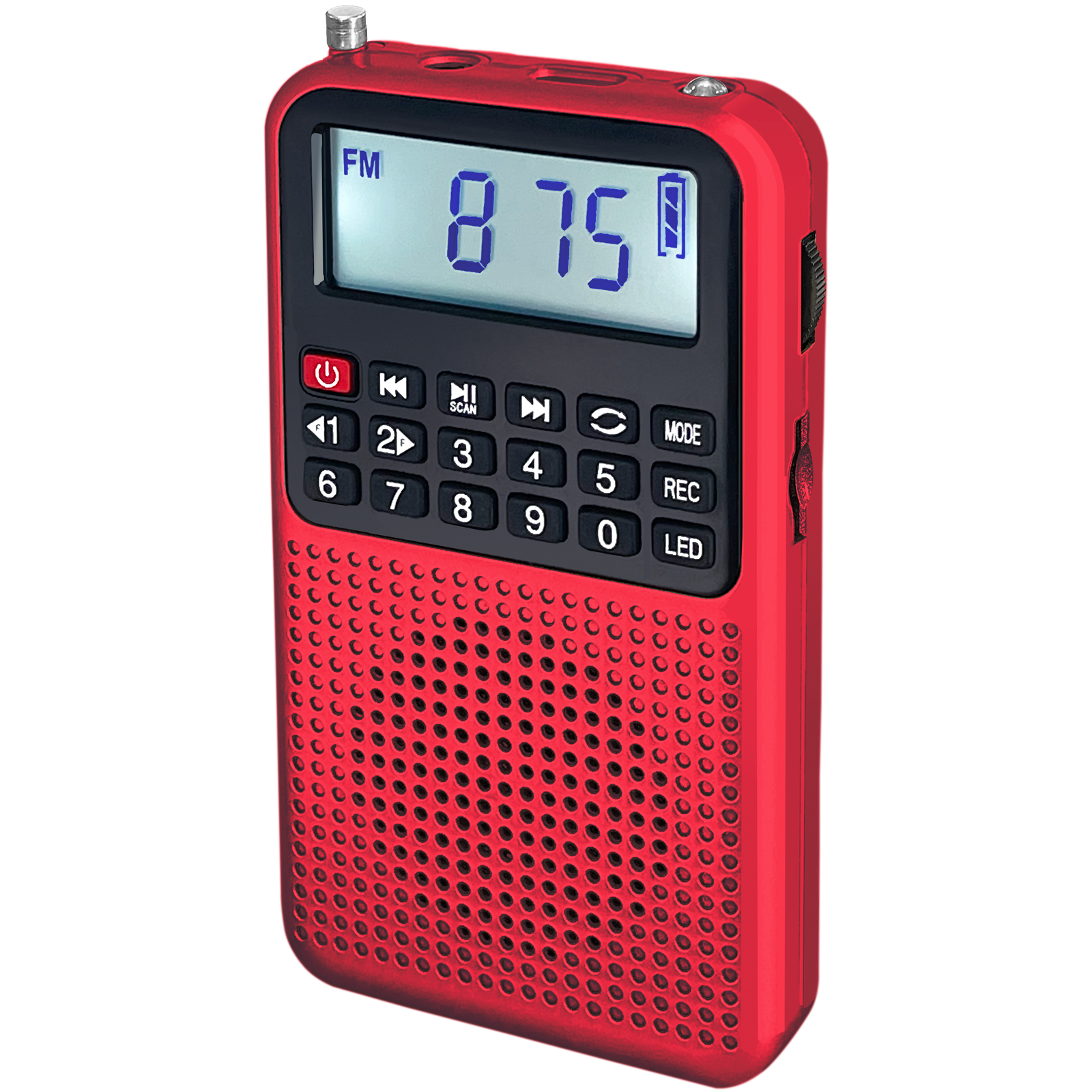YF39 3-in-1 Portable Radio AM FM MP3 Player Voice Recorder - Multi-Function Excellent Reception and Rechargeable Battery - Image 2